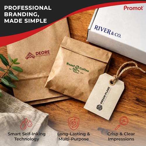 Promot Custom Logo Stamp - Personalized Your Business Text or Logo (XLarge)
