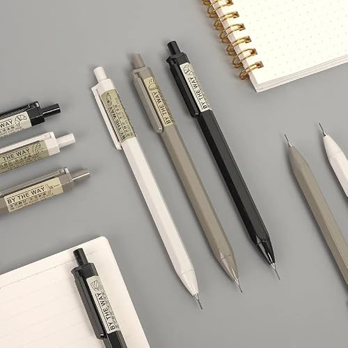 RXXCMD 3pcs 0.5 .7mm Mechanical Pencil Drawing Student Office Supplies Stationery(0.7mm)