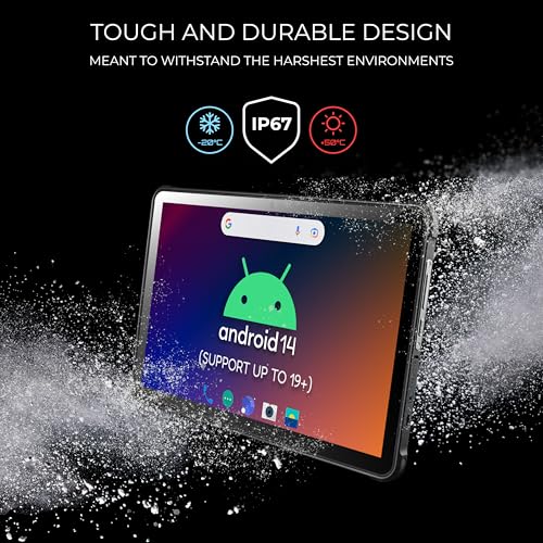 Chainway P100 Wireless Android Tablet Scanner | 2D/1D/QR Barcode Reader | Android 14 (Support to 18+) | WiFi, Bluetooth, GPS, NFC | 10,000mAh All-Day Battery | for Inventory Scanning