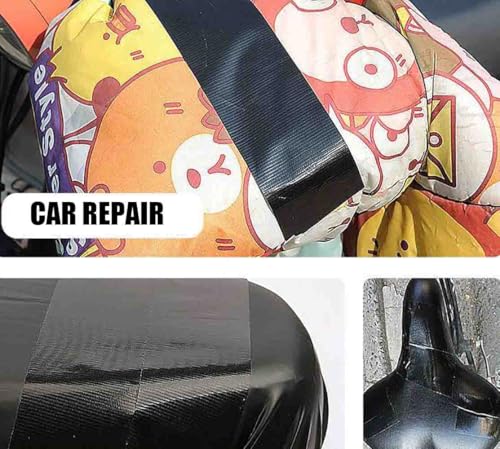 Leather Repair Kit Tape for Car Upholstery Seat Repair, Self-Adhesive Fabric Patch for Motorcycle, Leather Couch Repair Patches (Black,10x4000cm)