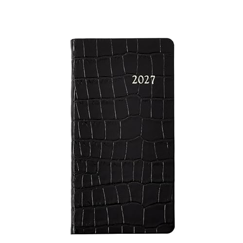 Graphic Image 2027 6"Pocket Datebook - Embossed Croc Leather Bound - USA
