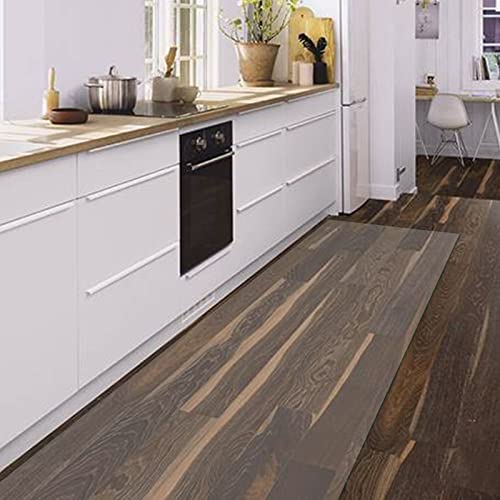 Extra Large Clear Runner Rug for Hardwood Floor, Transparent Chair Mat Vinyl Plastic Low Pile Carpet Protector, 10 9 8 7 6 5 4 3 2 Foot Long