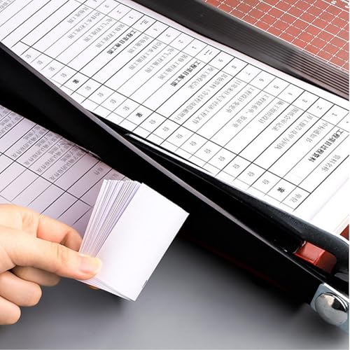 MTTXY A4 Guillotine Paper Cutter Trimmer with Blade Lock & Bezel Movement for Cardstock, Photo Paper, Office and Heavy Duty Use, 15 Sheet Capacity
