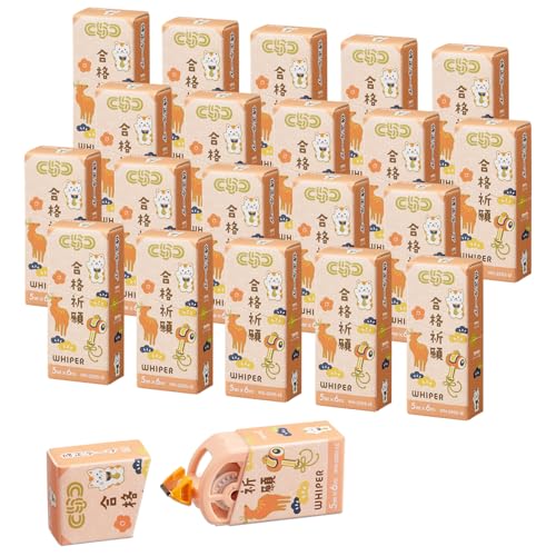 Plus WH-2005-LE 52-777 x 20 Correction Tape Whopper, Paper Case, Support Exam Test, 20 Pieces, Red, WH-2005-LE