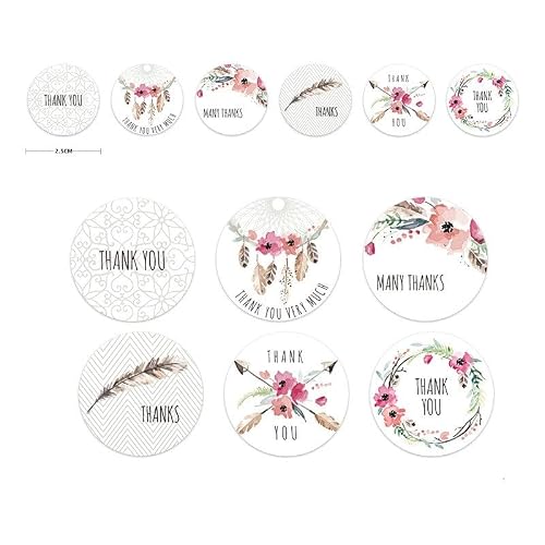 MVNOIRE "Thank You Baking Stickers Labels Wedding Decoration Birthday Party Sealing Sticker