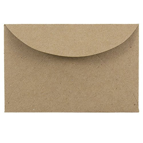 JAM PAPER 3Drug Premium Recycled Mini Envelopes - 2 5/16 x 3 5/8 - Brown Kraft Paper Bag - Bulk 250/Box