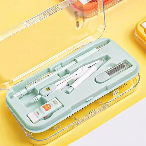 maths set protractor set8 Pieces Compass for Geometry Math- Student Supplies Drawing Compass, Protractor, Rulers, Pencil Lead Refills, Pencil, Eraser for Students and Engineering Drawing Compass Set (