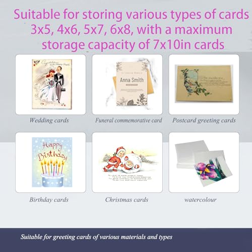Magiarcana Greeting Card Organizer & Storage,Christmas Card Book,120 Sleeve