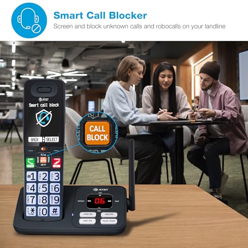AT&T 3 Handsets Cordless Phone with Answering System — BL108-3