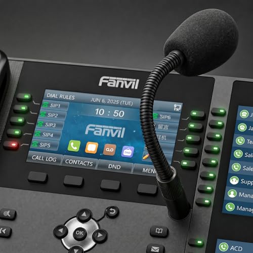 Fanvil X210i Enterprise SIP Console IP Phone, Triple Display with 106 DSS Keys, Dual Gigabit Ethernet PoE Business VoIP Phone