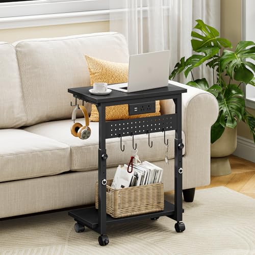 CHOEZON Computer Tower Stand, Height Adjustable PC Holder on Wheels