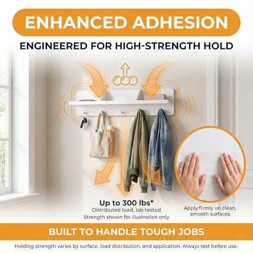 Bekhic Double Sided Tape Heavy Duty, Clear Mounting Tape Nano Double Sided Adhesive Tape,Picture Hanging Adhesive Strips (9.85FT 3 Pack (Total 29.5FT))