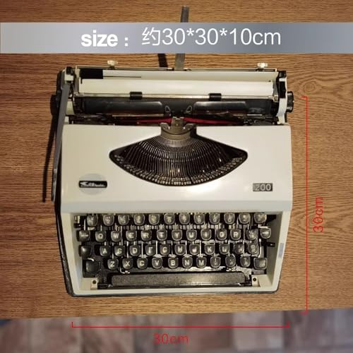 AMQYDT Old Fashioned Typewriter, Classic Manual Typewriter, Antique Typewriting Machine, Manual Typewriter for Writing, Letters and Vintage Collectible Present, Nostalgic Writing Experience