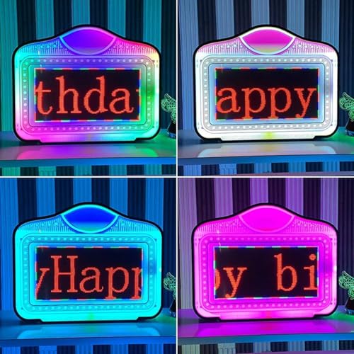 Night Club Signs VIP Board LED Message Board,LED Club Bottle Presenter,App Programmable Color Display Screen,For Wedding, Birthday,Parties,Club VIP Service,B