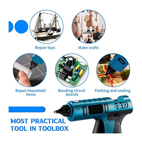 LIBODD Hot Glue Gun High Temperature Hot Glue Gun DIY Heat Repair Tool Electric Hot Melt Glue Gun for DIY Arts, Crafts and Quick Repairs(Option 2)