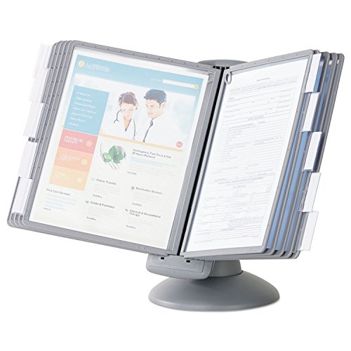 Durable 553937 Sherpa Motion Desk Reference System, 10 Panels