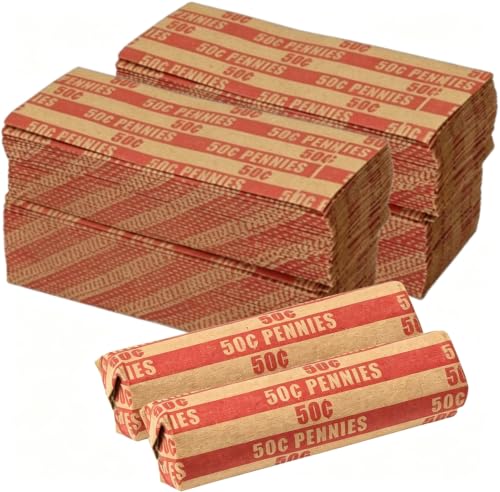 Penny Coin Wrappers,Paper Coin Roll Wrappers,Flat Tubular,