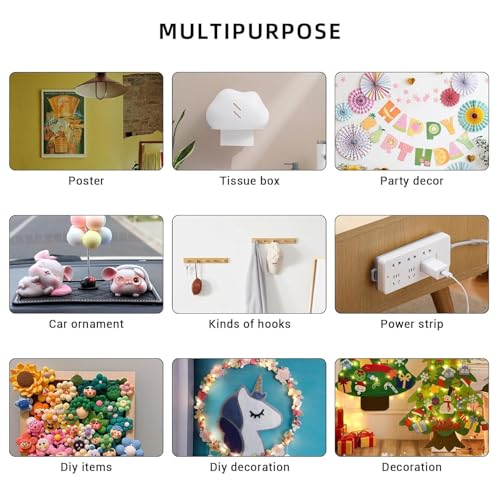 Double Sided Tape, Nano Tape, Transparent Adhesive Tape, Traceless Adhesive Tape, Removable, Washable, Reusable, Suitable for Carpets, Photo Walls, 3m Per Roll, 40 Rolls