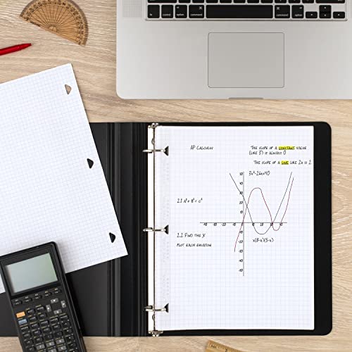 Five Star Loose Leaf Graph Paper, 6 Pack, Reinforced Filler Paper, 8.5 x 11, 100 Sheets per Pack