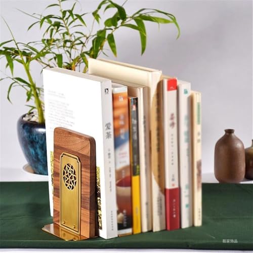 Bookends Art Bookend Bookends, Vintage Chinese Minimalist Desktop Decorative for Shelves