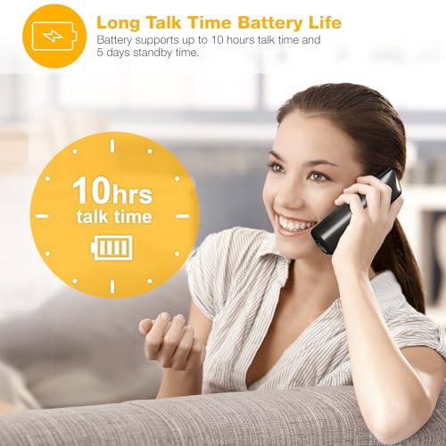 AT&T 3-Handsets Landline Home Phone with Call Blocker, Caller ID/Call Waiting, Full-Duplex Handset Speakerphone, Backlit Keypad & Display, Rechargeable Battery, ECO Mode, DECT 6.0: GL2101-31