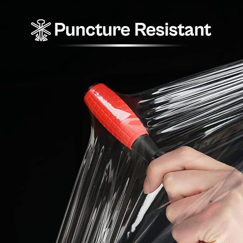 PSBM Dark Black Plastic Hand Stretch Film/Wrap 18" x 1000' 120 GA 4 Rolls
