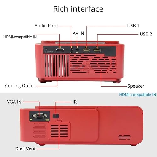 Portable LED Projector Android Optional Video Beamer Support 4K 1080p Home Theater Cinema