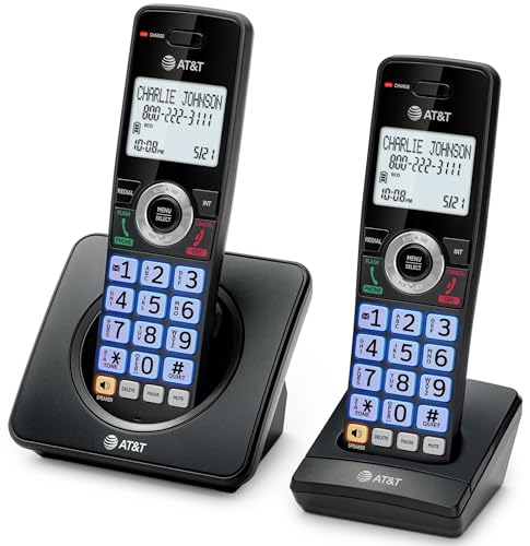AT&T 2-Handsets Landline Home Phone with Call Blocker, GL2101-21