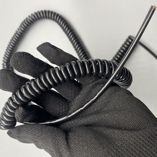 5 Core 17AWG Expandable Power Spiral Cable Coiled Mains Flex Cord