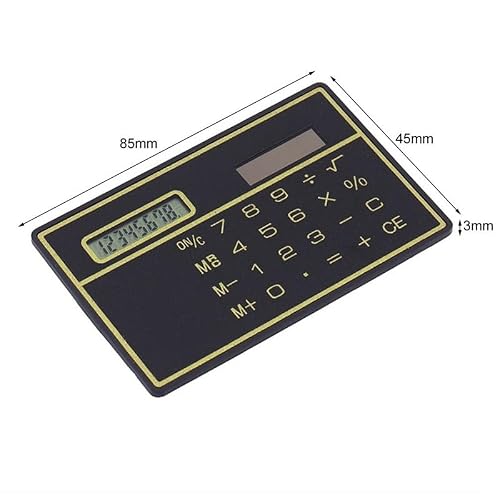 Card Calculator 8-bit -Thin Solar Portable Mini