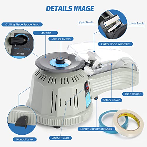 Automatic Rotary Tape Dispenser, Cutting 13-60mm Length, 3-25mm Width