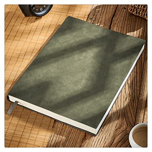 DUYHBAWRS Notebook A4 Large Business Diary Leather Soft Copy Office Notebook Agenda Journal Line Pages Thicken Notepad 260 Sheets(Style A)