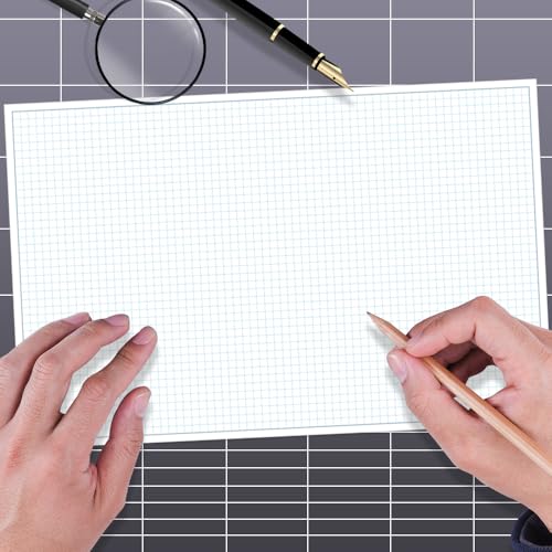 (5-Pack) Engineering Graph Paper Pad - 17" x 11" Grid Paper for Engineering, Drafting, Blueprint Drawing, 125 Sheets/250 Pages 4x4 Blue Quad Rule by Better Office Products