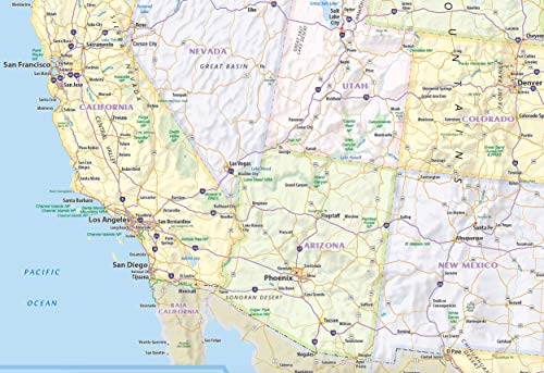 United States Laminated Wall Map (48" x 30")