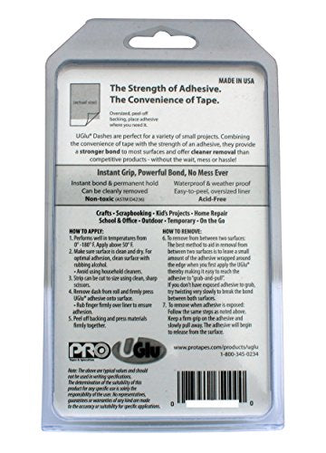 ProTapes 840178023919 UGlu Dash Roll CASE (Pack of 12)