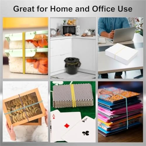 Silicone Rubber Bands Heavy Duty Rubber Bands 120 Pcs 7 Inch for Office File Folders Supplies