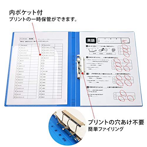 PLUS Plus Annual Set Name School Punchless File, A4, Z Type, 6 Sheets Set (6 Colors, 1 Pack of Each Color)