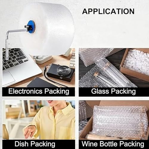 Vertical Bubble wrap roll Holder, Silver Wall-Mounted Bubble Wrap Dispenser, Width 30-150cm(Width 100cm)
