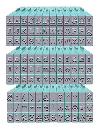 PEGZ Alphabet Stamps American Typewriter 1/4" Medium Size 108 Piece Bundle
