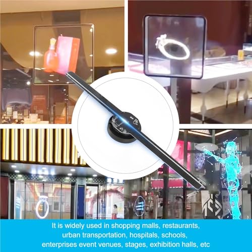 3D Holograma Projector Logo Display 42CM LED Fan WiFi Holographic APP Advertising Machine Imaging Hologram Player