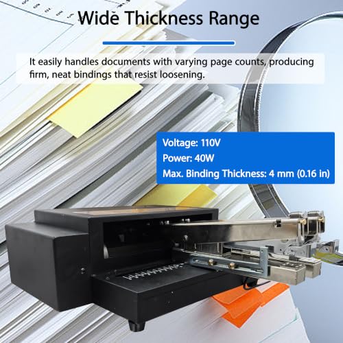 HayWHNKN Electric Double Head Stapler, Binding Machine 110V 40W for Office