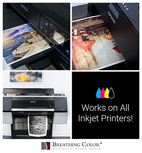 Elegance Velvet 17 in x 25 in, 25 Sheets is a Premium Matte 310 gsm, Cold Pressed Bright White Museum Grade Fine Art Inkjet Paper, Compatible with Most Dye-Based and Pigment Printers