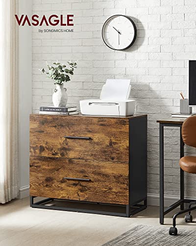 VASAGLE Lateral File Cabinet, Home Office, 2 -Drawer Filing Cabinet