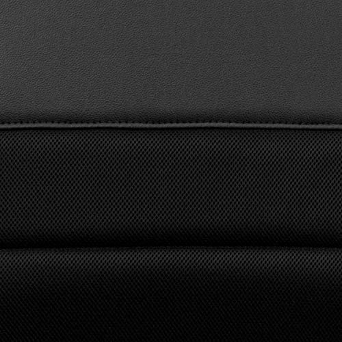 Flash Furniture Manor Mid-Back Swivel LeatherSoft Desk Chair with Headrest and Padded Arms, Adjustable Height Padded Ergonomic Office Chair, Black
