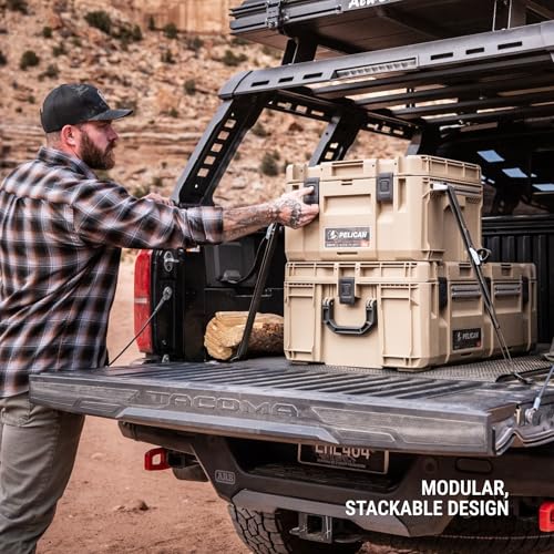 Pelican Crate - 45 Liter Storage Case - Cargo Box, Transport Case, Overland Case (Black)