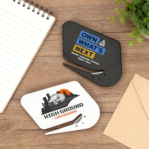 Bulk Custom Plastic Letter Openers with Logo and Text