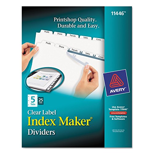 AVE11446 - Avery Index Maker Clear Label Divider