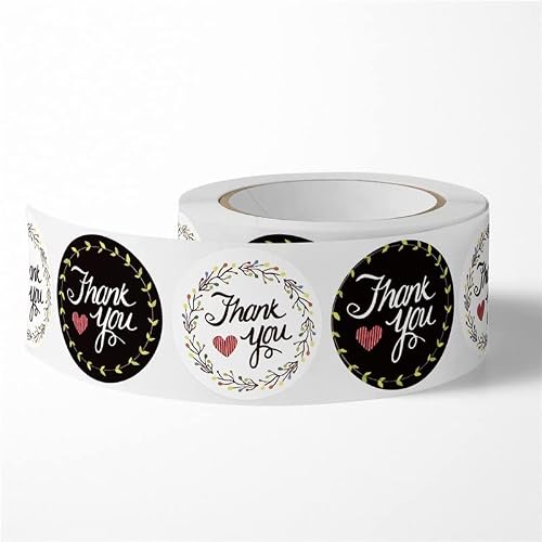 VIAENKFG Labels Thank You Stickers Pretty Gift Cards Baking Envelope Sealing Label