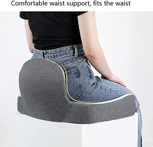 XARONF Seat Cushion for Long Sitting, Office Chair Seat Cushion Pillow, Memory Foam Butt Support Cushion, Memory Foam Desk Chair Pad