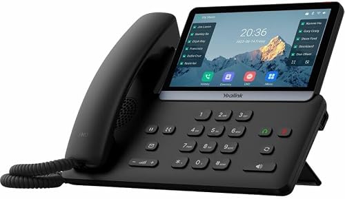 YealinkT74W IP Phone (1301010) - Corded/Cordless - Bluetooth, Wi-Fi - 10 Multiple Conferencing - Wall Mountable